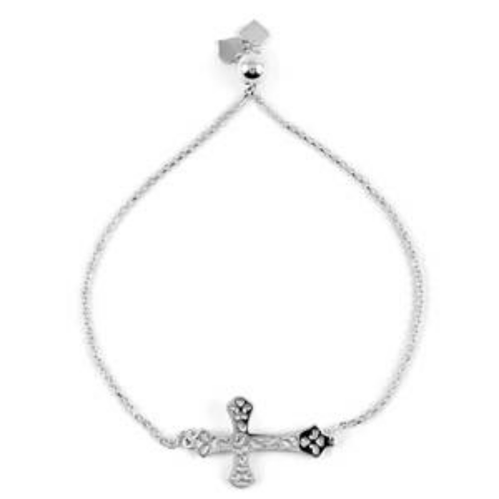 NWT-STERLING SILVER CROSS BRACELET